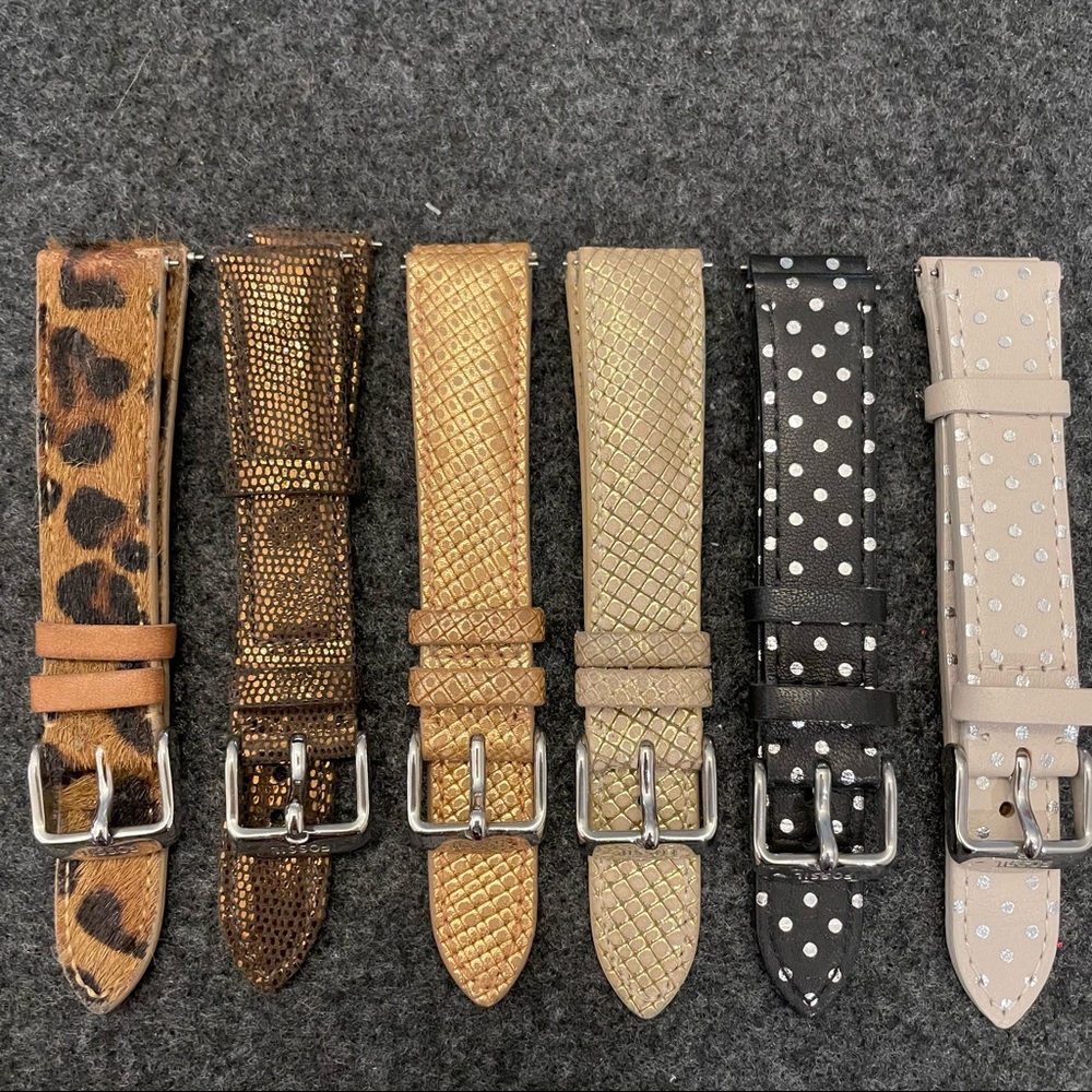 Fossil 18mm Interchangeable Watch Straps - Prints/Metallics
